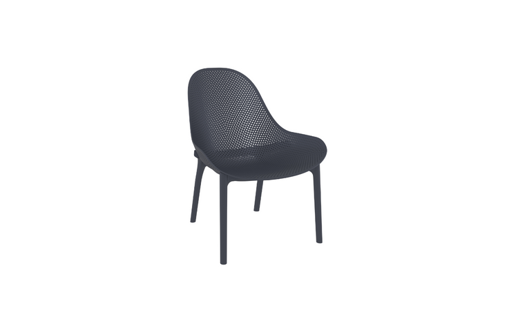 Carmila Lounge Chair Dark Grey